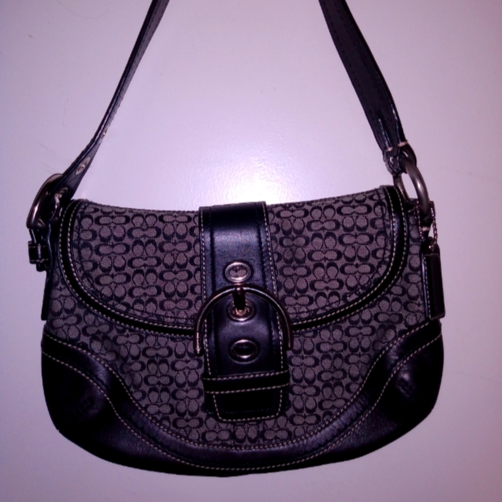 Small black coach bag